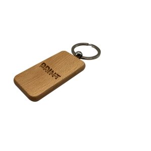 Laser-Engraved Big Rectangle Wood Keyholder