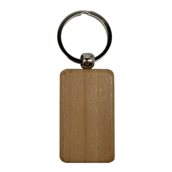 Laser-Engraved Small Rectangle wood Keyholder - Image 3