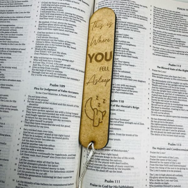 Creative Wooden Bookmark - This is where you fell asleep - Image 2